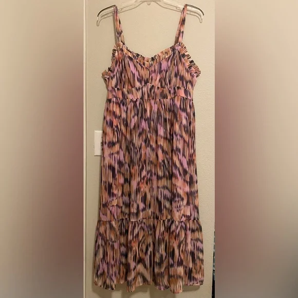 Torrid Midi Chiffon Sleeveless Tiered Dress - Size 2X - NWT! - Picture 3 of 10